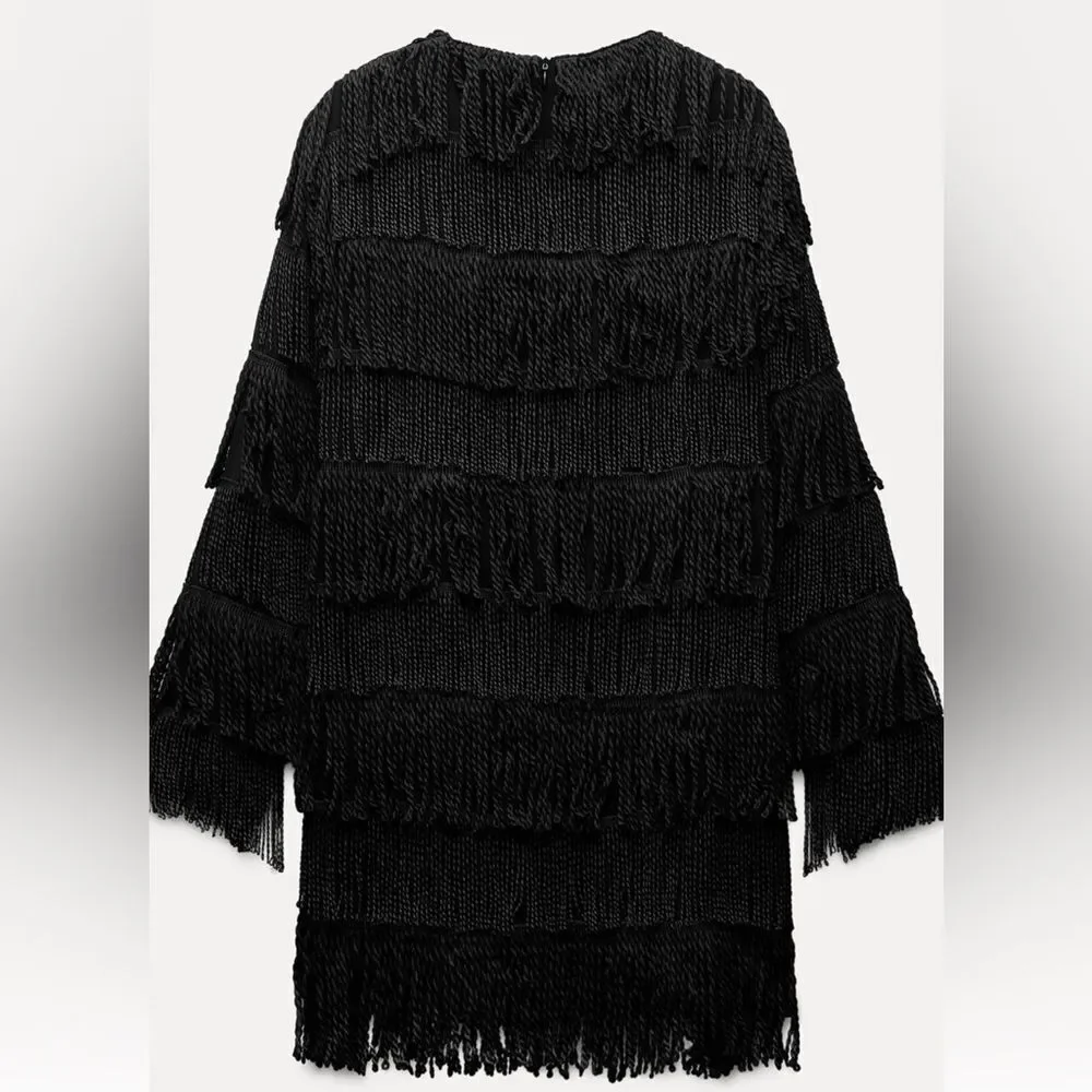 Zara fringe mini dress - Picture 4 of 6